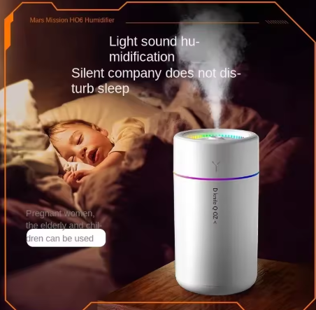 280ML Air Humidifier Large Fog Volume Colorful Atmosphere Light Silent Aroma Diffuser Essential Oils Aromatherapy for Home Car